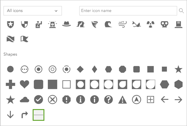 Shapes list