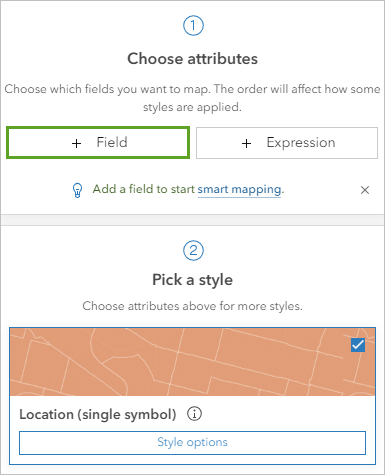 Add Field button on the Styles pane