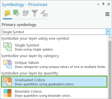 Design symbology for a thematic map in ArcGIS Pro | Documentation