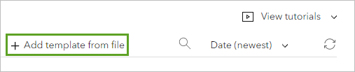 Add template from file button