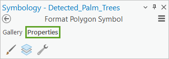 Properties tab in the Symbology pane