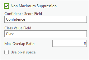 Non Maximum Suppression checkbox