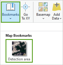 Detection area bookmark