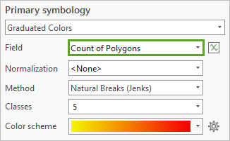 Field parameter with Count of Polygons selected