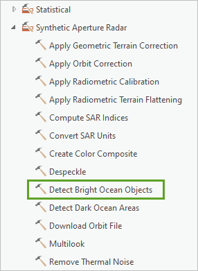 Detect Bright Ocean Objects tool