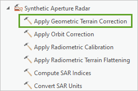 Apply Geometric Terrain Correction tool