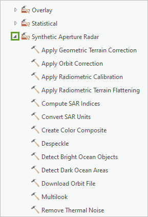 Synthetic Aperture Radar toolset