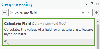 Calculate Field tool
