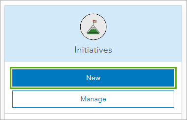 New button under Initiatives