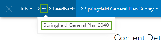 Springfield General Plan 2040 option