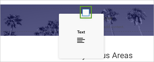 Text card dragged to empty row