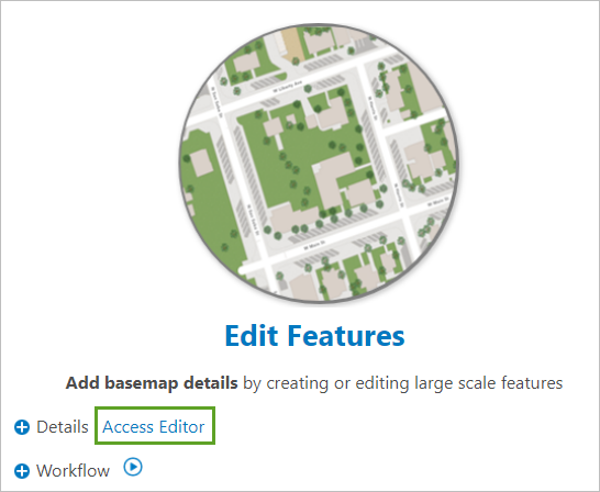 Access Editor button