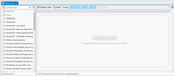 Data Engineering view pane