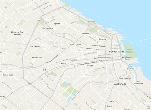 Default map of Buenos Aires