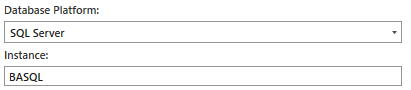 Database Platform and Instance parameters