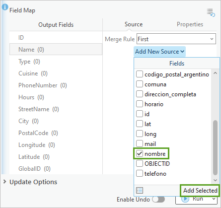 Add New Source option