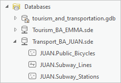 Both enterprise geodatabase connections