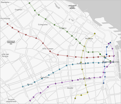 Map with symbology applied