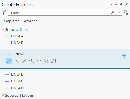 Linea C feature template