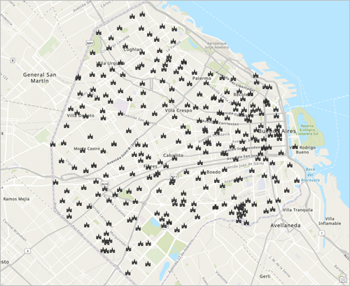 Map with symbology applied