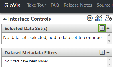 Click to add a data set button