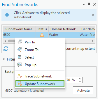 Update Subnetwork option