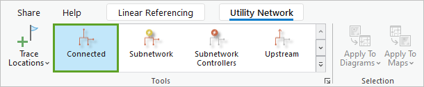 Connected trace option in the Tools gallery