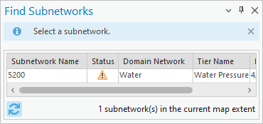 Subnetwork 5200 in the Find Subnetwork pane