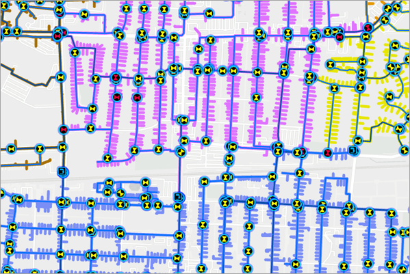 Utility network map