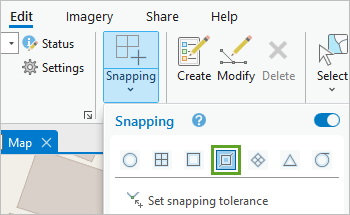 Snapping options turned off except edge snapping