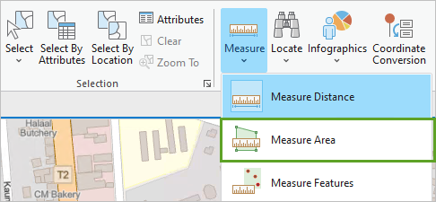 Measure Area option