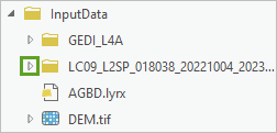 LC09_L2SP_018038_20221004_20230327_02_T1 folder collapsed