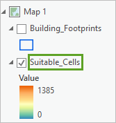 The Solar_Rad_S_HS_NN layer renamed to Suitable_Cells