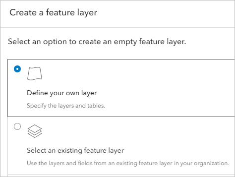 Define your own layer option