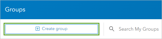 Create group button