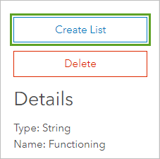 Create List button