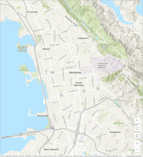 Location of Berkeley