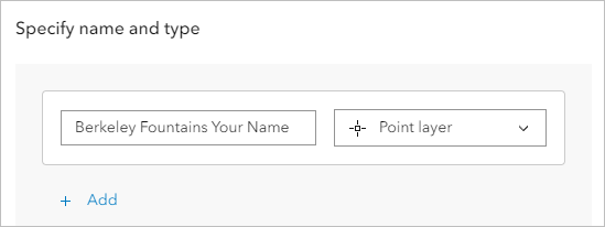 Name and type parameters