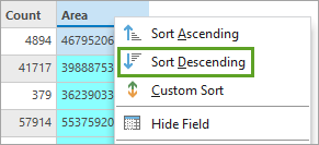 Sort Descending option