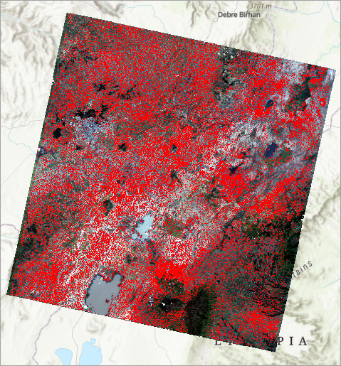 Preview_ClassifiedDifference layer on map