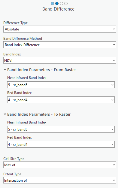 Band Difference parameters