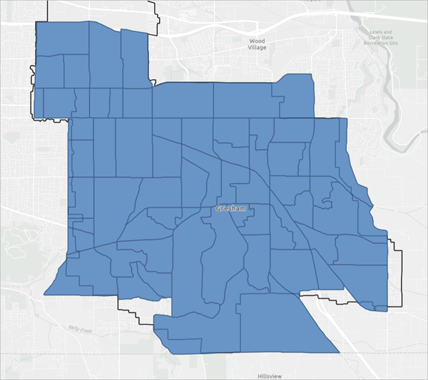 Map with Enriched Block Groups layer