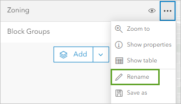 Rename Zoning