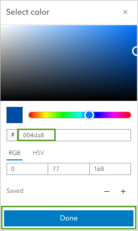 Outline properties in symbol window