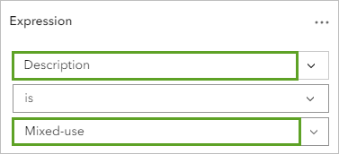 Expression in Filter window