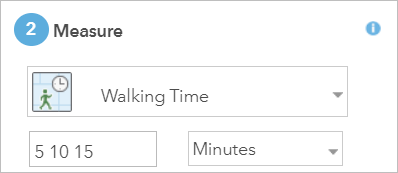 Measure attributes for walking time