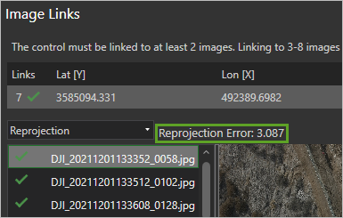 Reprojection Error