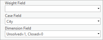 Case and dimension field parameters for the Mean Center tool