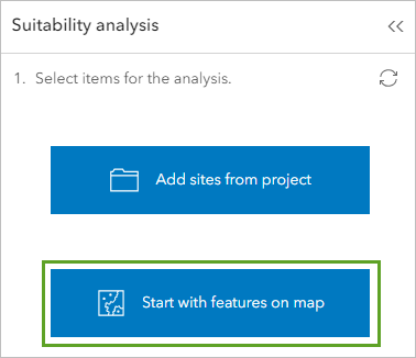 Start with Features on Map option