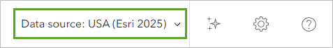 Data source button on the ribbon